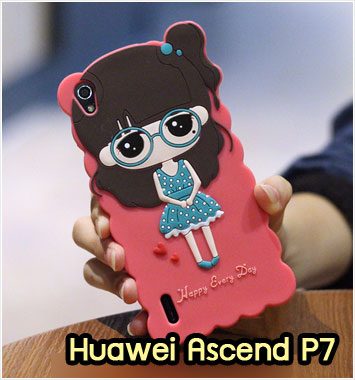 M972-04 เคสซิลิโคน Huawei Ascend P7 หญิง I