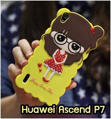 M972-05 เคสซิลิโคน Huawei Ascend P7 หญิง II