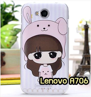 M695-12 เคสแข็ง Lenovo A706 ลายสาวกระต่าย