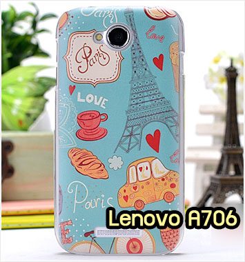 M695-13 เคสแข็ง Lenovo A706 ลาย Love Paris