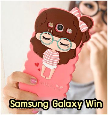 M967-01 เคสซิลิโคน Samsung Galaxy Win ลายหญิง X