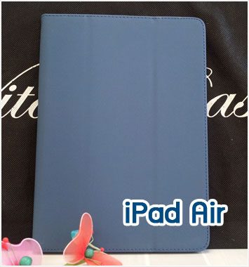 Mi45-03 เคสหนัง iPad Air สีน้ำเงิน