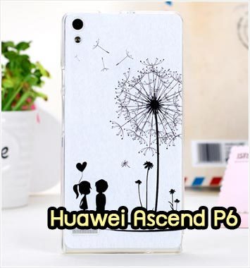 M931-04 เคสซิลิโคน Huawei Ascend P6 ลาย Baby Love