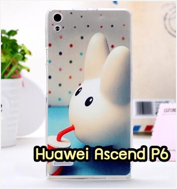 M931-11 เคสซิลิโคน Huawei Ascend P6 ลาย Fufu