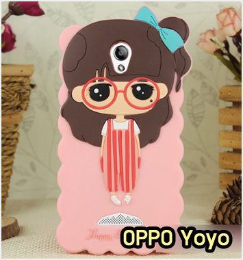 M902-13 เคสซิลิโคนตัวการ์ตูน OPPO Yoyo หญิงเอี๊ยมแดง