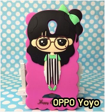 M902-15 เคสซิลิโคนตัวการ์ตูน OPPO Yoyo หญิงเอี๊ยมดำ