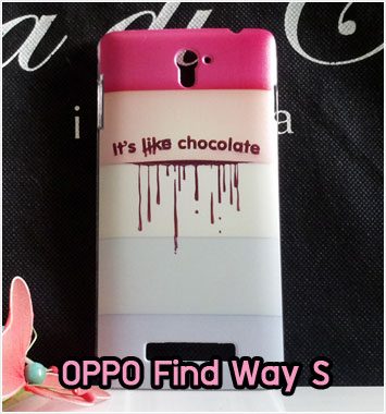 M387-38 เคส OPPO Find Way S ลาย Chocolate
