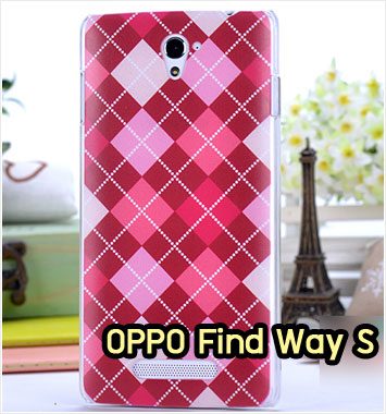 M387-40 เคส OPPO Find Way S ลาย Red Square