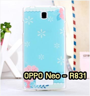 M932-01 เคสซิลิโคน OPPO Neo R831 ลาย Flower I