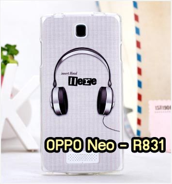 M932-11 เคสซิลิโคน OPPO Neo R831 ลาย Music