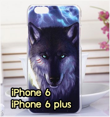 M1000-01 เคสแข็ง iPhone 6/6 plus ลาย Wolf