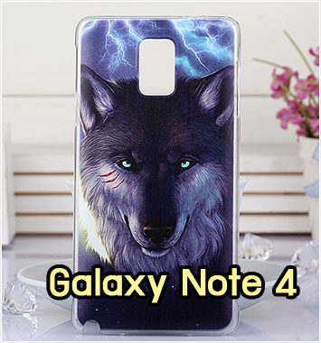 M999-01 เคสแข็ง Samsung Galaxy Note 4 ลาย Wolf