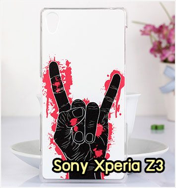 M1002-14 เคสแข็ง Sony Xperia Z3 ลาย Black Hand