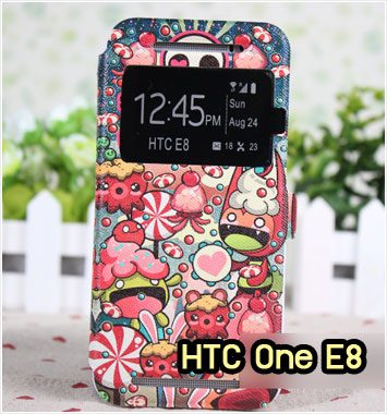 M1009-01 เคสโชว์เบอร์ HTC One E8 ลาย Cartoon World