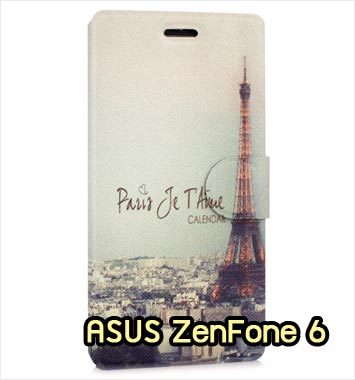 M983-03 เคสฝาพับ ASUS ZenFone 6 ลายหอไอเฟล