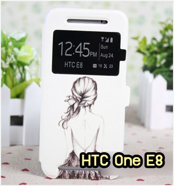 M1009-04 เคสโชว์เบอร์ HTC One E8 ลาย Women