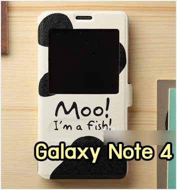 M993-02 เคสโชว์เบอร์ Samsung Galaxy Note 4 ลาย Cow
