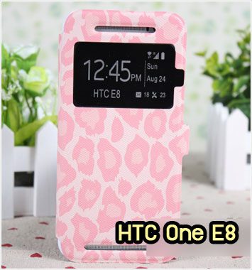 M1009-06 เคสโชว์เบอร์ HTC One E8 ลาย Leopard