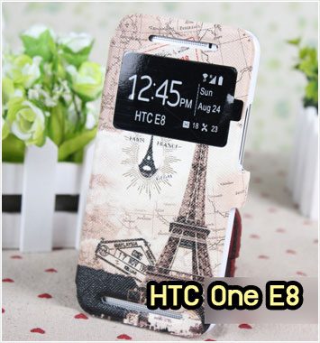 M1009-07 เคสโชว์เบอร์ HTC One E8 ลายหอไอเฟล