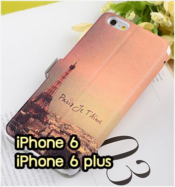 M1003-08 เคสฝาพับโชว์เบอร์ iPhone 6/6 plus ลายหอไอเฟล II