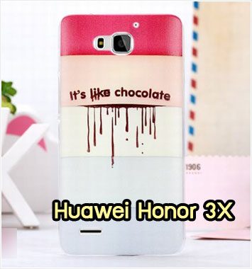 M959-19 เคสแข็ง Huawei Honor 3X ลาย Chocolate