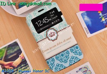 M1059-03 เคสโชว์เบอร์ Huawei Honor 3C ลาย Graphic I