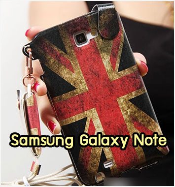 M1038-04 ซองหนัง Samsung Galaxy Note ลาย Flag I