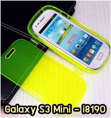 M1028-01 เคสฝาพับ Samsung S3 Mini สีเหลือง