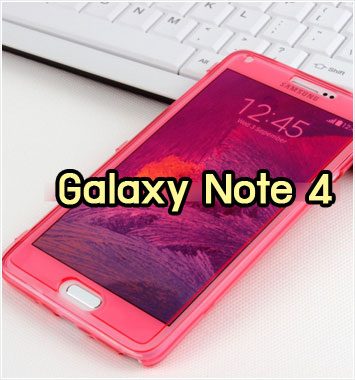 M1023-03 เคสฝาพับ Samsung Galaxy Note 4 สีชมพูเข้ม