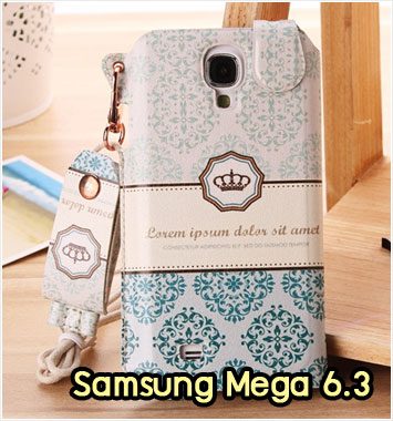 M1013-12 ซองหนัง Samsung Mega 6.3 ลาย Graphic I