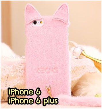 M1075-02 เคสแมวน้อย iPhone 6/6 plus สีชมพู
