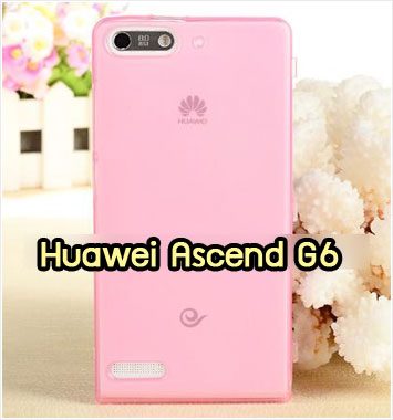 M1022-04 เคสฝาพับ Huawei Ascend G6 สีชมพู