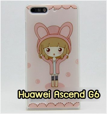 M1037-01 เคสซิลิโคน Huawei Ascend G6 ลาย Fox