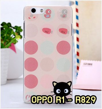 M677-11 เคสมือถือ OPPO R1 – R829 ลาย Black Cat