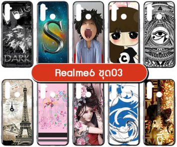 M5519-S03 เคส Realme6 พิมพ์ลายการ์ตูน Set03 (เลือกลาย)