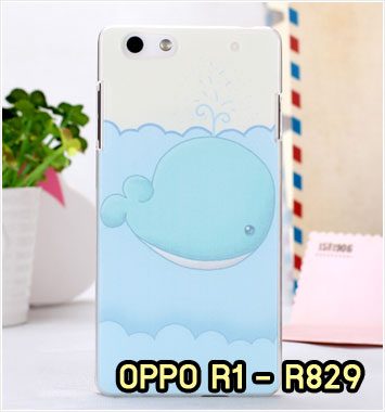 M677-14 เคสมือถือ OPPO R1 – R829 ลายปลาวาฬ