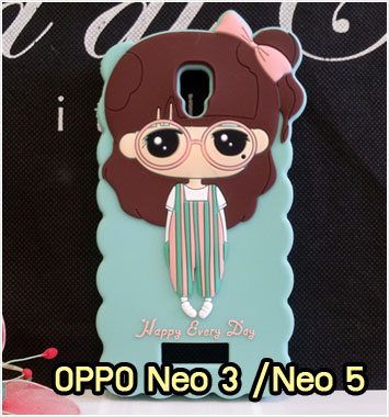 M947-05 เคสซิลิโคน OPPO Neo 3/Neo 5 หญิงเอี๊ยมเขียว