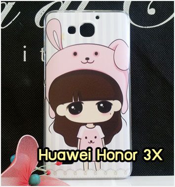 M959-38 เคสแข็ง Huawei Honor 3X ลายสาวกระต่าย