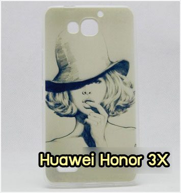 M1031-02 เคสซิลิโคน Huawei Honor 3X ลาย Aril