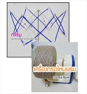 Pro2 ชุดกงปั่นด้ายพร้อมเครื่องกรอไหมพรมสีน้ำเงิน