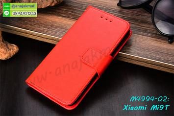 M4994-02 เคสหนังฝาพับ Xiaomi Mi9T สีแดง