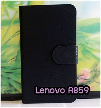 M1095-04 เคสฝาพับ Lenovo A859 สีดำ