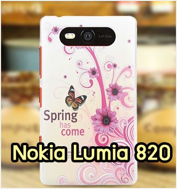 M1142-03 เคสแข็ง Nokia Lumia 820 ลาย Spring