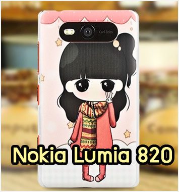 M1142-08 เคสแข็ง Nokia Lumia 820 ลายฟินฟิน