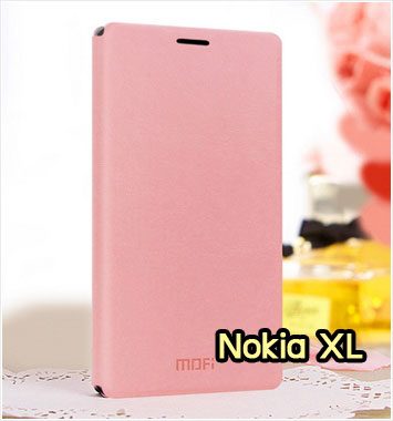 M1119-03 เคสหนังฝาพับ Nokia XL สีชมพู