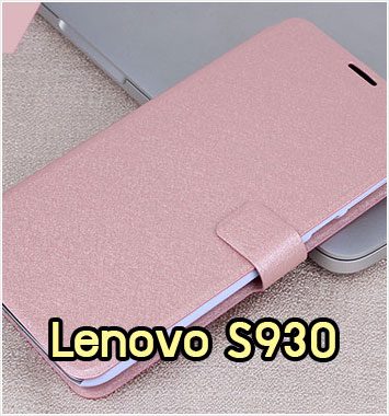 M1078-02 เคสฝาพับ Lenovo S930 สีชมพู