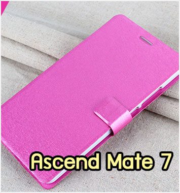 M1079-01 เคสฝาพับ Huawei Ascend Mate7 สีกุหลาบ