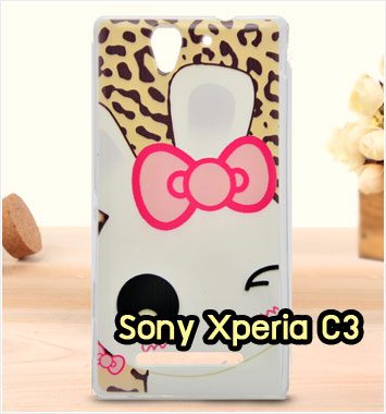 M1162-03 เคสซิลิโคน Sony Xperia C3 ลาย Sweet Rabbit