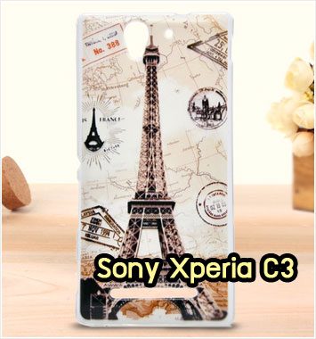 M1162-07 เคสซิลิโคน Sony Xperia C3 ลายหอไอเฟล I