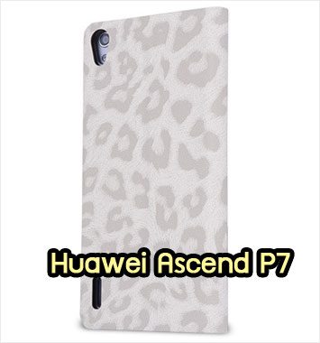 M1161-04 เคสฝาพับ Huawei Ascend P7 สีขาว